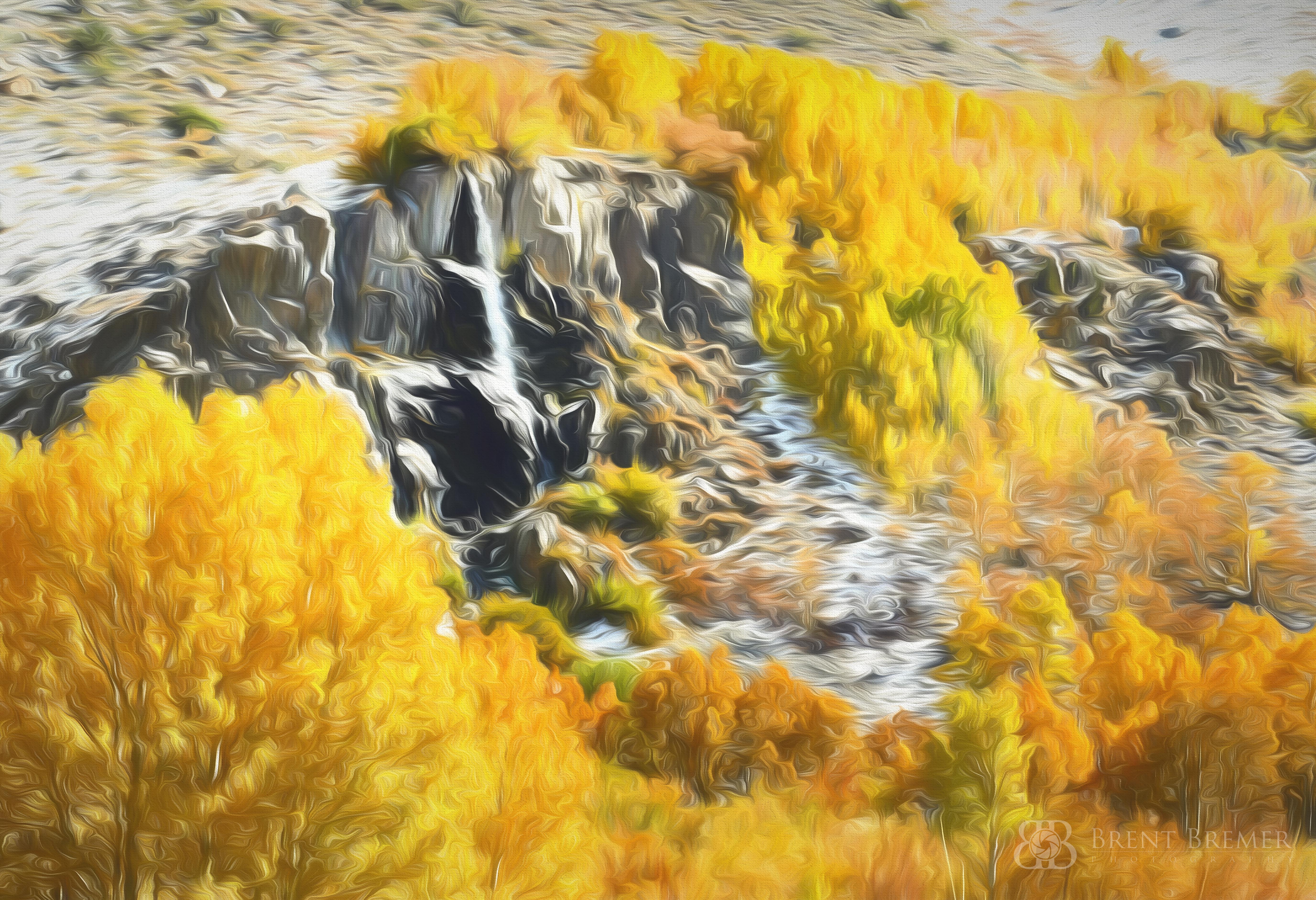 Fall Waterfall Art