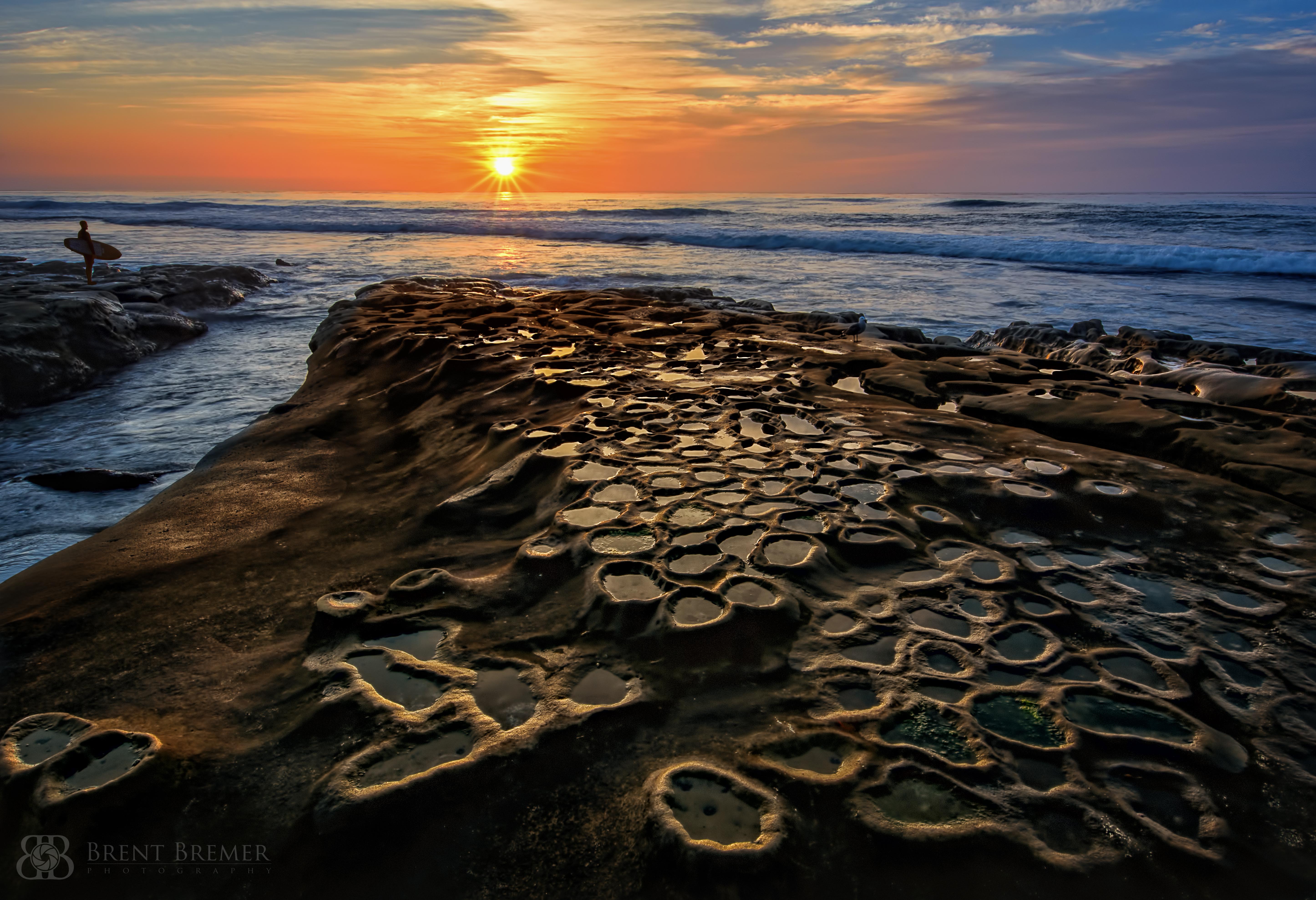 La Jolla Tide Pool Sunset Brent Bremer Photography